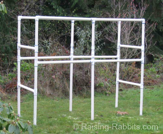 Build a Rabbit Hutch with a PVC Frame for Durability and ...
