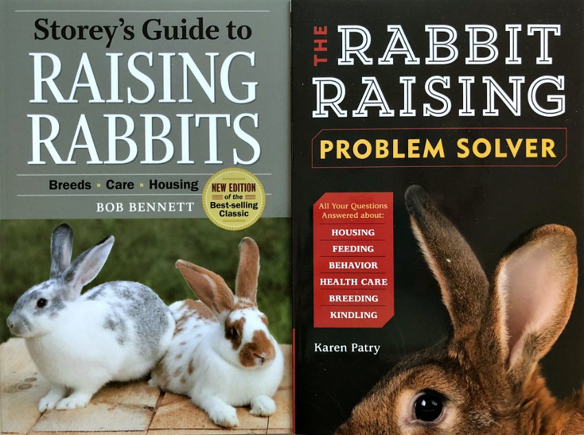 Storey's Guide to Raising Rabbits and The Rabbit Raising Problem Solver Companion Book Set.
