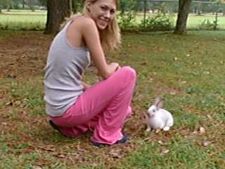 me playing around with her